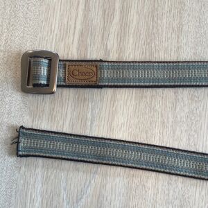 Chaco Striped Teal/green and Tan Belt